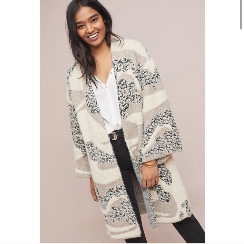 Winter walk fuzzy kimono